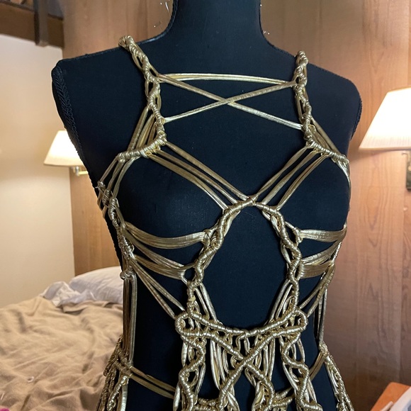 Handmade Macramé Rope Dress - Picture 9 of 16